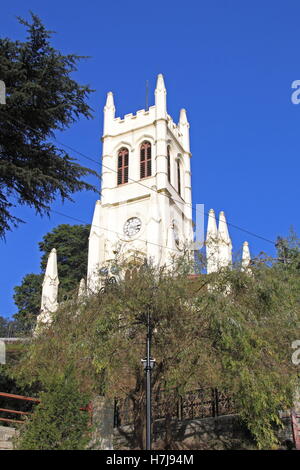 La Chiesa di Cristo, la cresta, Shimla, Himachal Pradesh, India, il subcontinente indiano, Asia del Sud Foto Stock