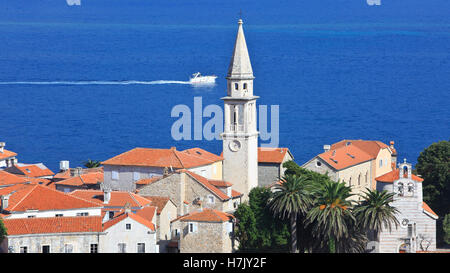 La città vecchia di Budva, Montenegro Foto Stock