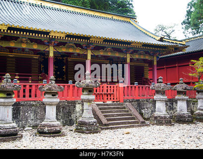 Vista in magazzino di Tosho gu santuario di Nikko, Giappone Foto Stock