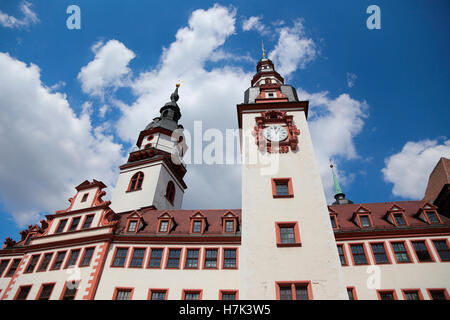 Chemnitz Altes Rathaus Neumarkt Vecchio Municipio Foto Stock