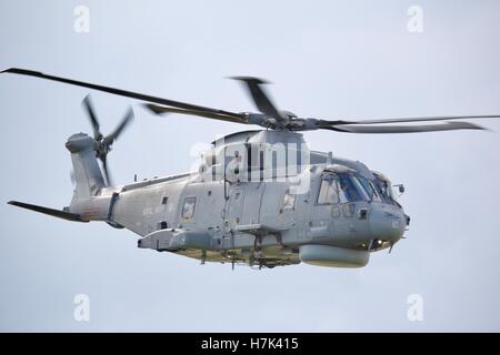 Royal Navy Merlin elicottero. Foto Stock