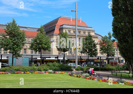 Leipzig Hauptbahnhof Promenaden stazione principale Foto Stock