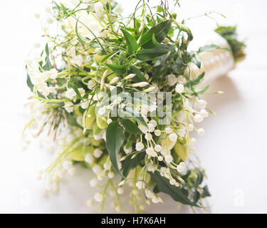 Il giglio della valle (convallaria majalis) wedding posy bouquet Foto Stock
