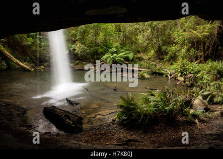 Abbassare Kalimna cade e Sheoak Creek, nei pressi di Lorne, Victoria, Australia Foto Stock