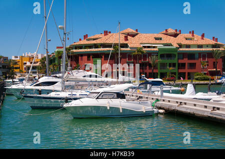 Barche a Sotogrande San Roque, Cadiz, Spagna Foto Stock