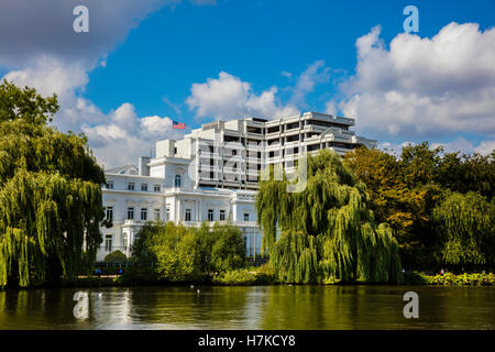 Consolato americano sul Alster, Amburgo Rotherbaum, Amburgo, Germania Foto Stock