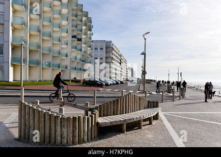 Centro storico di Neufchatel- Hardelot, Pas de Calais, Francia Foto Stock