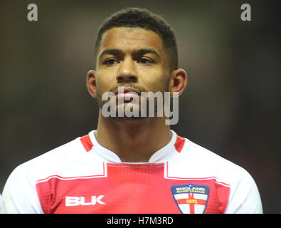 Ricoh Arena, Coventry, Regno Unito. 5 Novembre, 2016. Inghilterra vs Scozia durante il 2016 Ladbrokes quattro nazioni corrispondono. Kallum Watkins di Inghilterra durante il 2016 Ladbrokes quattro nazioni Credit: stephen Gaunt/Touchlinepics.com/Alamy Live News Foto Stock