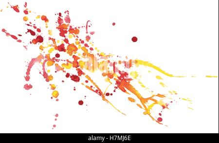 Abstract acquarello dipinto a mano sullo sfondo. Spruzzi colorati Illustrazione Vettoriale