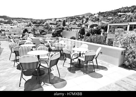 Isola della grecia Europa antorini casa vecchia e il colore bianco Foto Stock