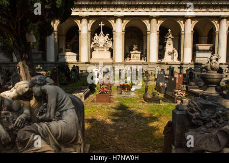 Staglieno cimitero monumentale (Cimitero monumentale di Staglieno). Genova. Mare Mediterraneo. Liguria, Italia Europa Foto Stock