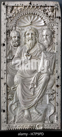 Cristo Maria Diptych metà 6th secolo Costantinopoli Istanbul Turchia turco romano orientale Foto Stock