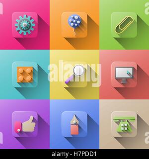 Icone Illustrazione Vettoriale