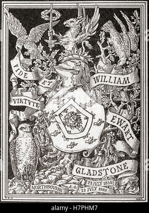 Un ex libris aka Ex libris timbro dalla libreria di William