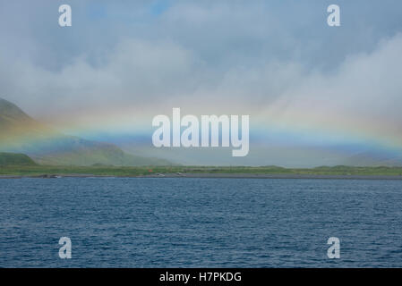 Alaska, Aleutian catena isola, Isola di Attu. Il punto più occidentale in noi. Foto Stock