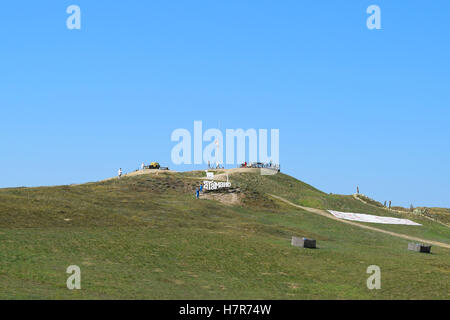 Ataman, Russia - 26 Settembre 2015: Collina dalla piattaforma di osservazione. I dintorni del villaggio di leader. Museo del villaggio Foto Stock