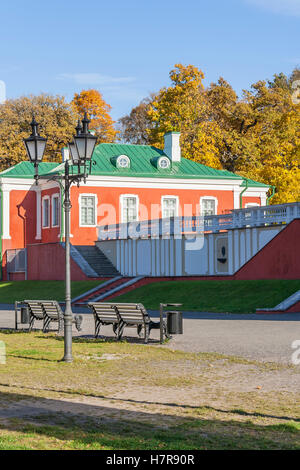 Lanterne in autunno il parco della città Foto Stock