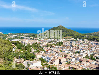 Vista del Figlio Mol da Castell de Capdepera Foto Stock