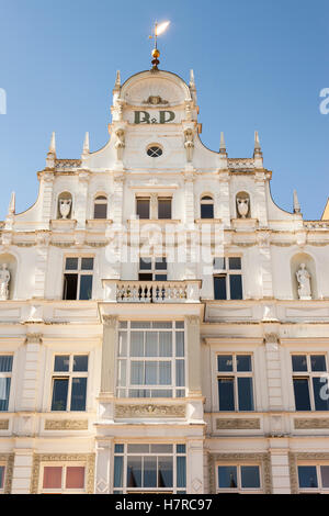 Das Haus in Neuer Markt, la nuova piazza del mercato, Rostock, Meclenburgo-Pomerania Occidentale, Germania Foto Stock