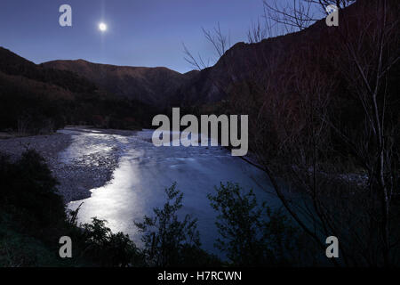 Il Wangapeka River Valley, Kahurangi National Park, Nuova Zelanda Foto Stock