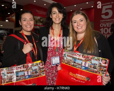 Excel London, Regno Unito. 7 Nov, 2016. World Travel Market Londra avviene a Excel.World Travel Market di Londra è il principale evento mondiale per il settore dei viaggi per incontrare professionisti del settore e condurre affari Credito: Keith Larby/Alamy Live News Foto Stock