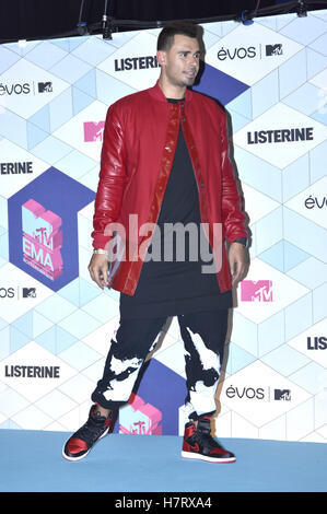 Rotterdam, Niederlande. 6 Nov, 2016. Afrojack a MTV Europe Music Awards 2016 all'Ahoy Rotterdam. Roterdam, 06.11.2016 | Verwendung weltweit © dpa/Alamy Live News Foto Stock