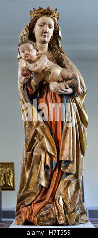 Maria e il Bambino padrone di Imberger Retables xv ( Pfarrkirche Nesselwang ) tedesco Germania pala Foto Stock