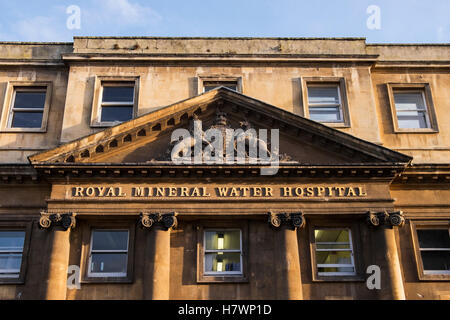 In precedenza il Royal Acqua Minerale Hospital, ora fronti il Royal National Hospital per malattie reumatiche; bagno, Somerset, Inghilterra Foto Stock