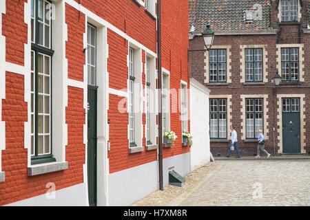 Klein Begijnhof (Piccolo beghinaggio) (sito Patrimonio Mondiale dell'UNESCO), Gand, Fiandre, in Belgio Foto Stock