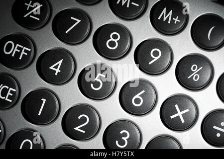 Full frame tastierino numerico dettaglio Foto Stock