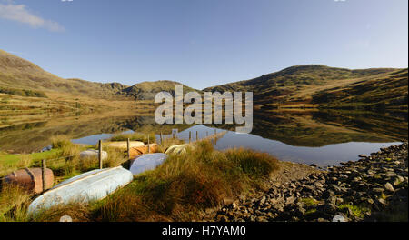 Llyn Cwmstradlyn, Galles del Nord. Gran Bretagna, Regno Unito, Foto Stock