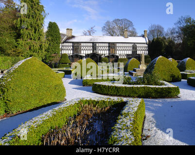 Plas Newydd in Winter, Llangollen, Galles del Nord, Foto Stock