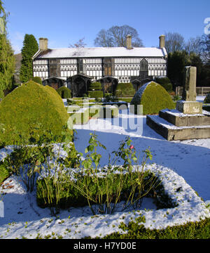 Plas Newydd in Winter, Llangollen, Galles del Nord, Foto Stock