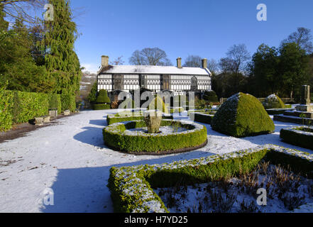 Plas Newydd in Winter, Llangollen, Galles del Nord, Foto Stock