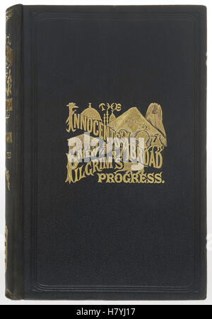 Coperchio anteriore dal 1899 edizione del romanzo "Innocenti all'estero o il nuovo pellegrini' progresso" di Mark Twain (1835-1910). Foto Stock
