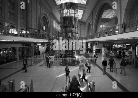 Lipsia stazione ferroviaria, HBH, Germania Foto Stock