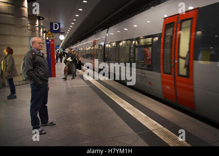 Lipsia stazione ferroviaria, HBH, Germania Foto Stock