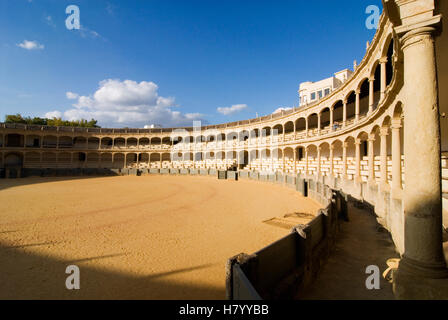 Vecchio bullring in Ronda, Andalusia, Spagna, Europa Foto Stock