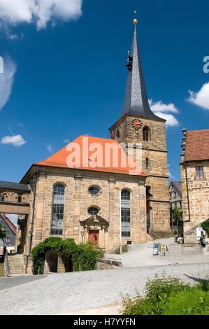 Chiesa Parrocchiale di San Lorenzo, Thurnau, Svizzera della Franconia, Franconia, Bavaria Foto Stock