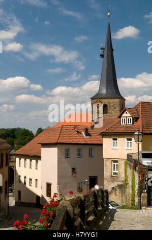 Chiesa Parrocchiale di San Lorenzo sull'Oberen Markt di Thurnau, Svizzera della Franconia, Franconia, Bavaria Foto Stock