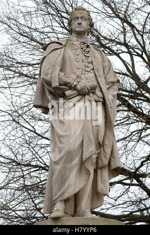 Johann Wolfgang von Goethe statua nel Tiergarten di Berlino Foto Stock