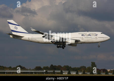 EL AL ISRAEL 747 Foto Stock