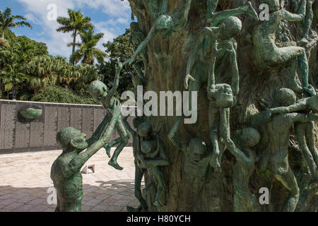 Museo commemorativo di Holocaust. Miami Beach, Florida, in memoria dei 6 milioni di Ebrei vittime della Shoah. Foto Stock