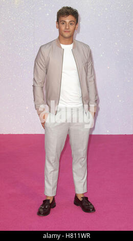 5 settembre 2016 - Tom Daley frequentando 'Bridget Jones il bambino' Premiere mondiale di Odeon Leicester Square a Londra, Regno Unito. Foto Stock