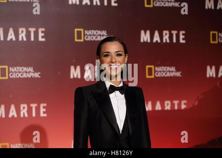 Roma, Italia. 08 Nov, 2016. Tappeto rosso del premier di Marte, la più grande produzione mai realizzata da National Geographic Credit: Matteo Nardone/Pacific Press/Alamy Live News Foto Stock