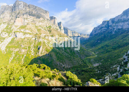 Vikos in Zagoria , Grecia Foto Stock