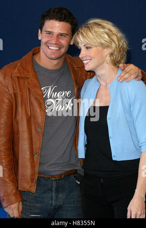 DAVID BOREANAZ MONICA POTTER DEAUVILLE FILM FESTIVAL DEAUVILLE FILM FESTIVAL FRANCIA 31 Agosto 2002 Foto Stock