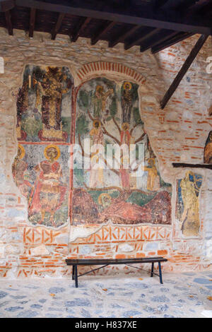 KASTORIA, Grecia - Ottobre 09, 2011: il Monastero di Panaghia Mavriotissa in Kastoria, Grecia Foto Stock