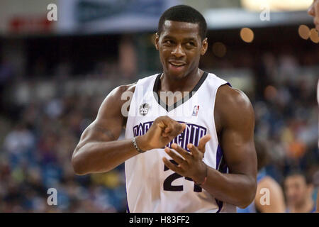 Ottobre 23, 2009; sacramento, CA, Stati Uniti d'America; sacramento kings guard desmond mason (24) durante il quarto trimestre contro la Utah jazz presso l'arco arena. il jazz ha vinto 95-85. Foto Stock