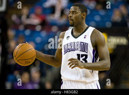 Febbraio 28, 2010; sacramento, CA, Stati Uniti d'America; sacramento kings guard tireke Evans (13) durante il quarto trimestre contro i los angeles clippers di arco arena. sacramento sconfitto los angeles 97-92. Foto Stock